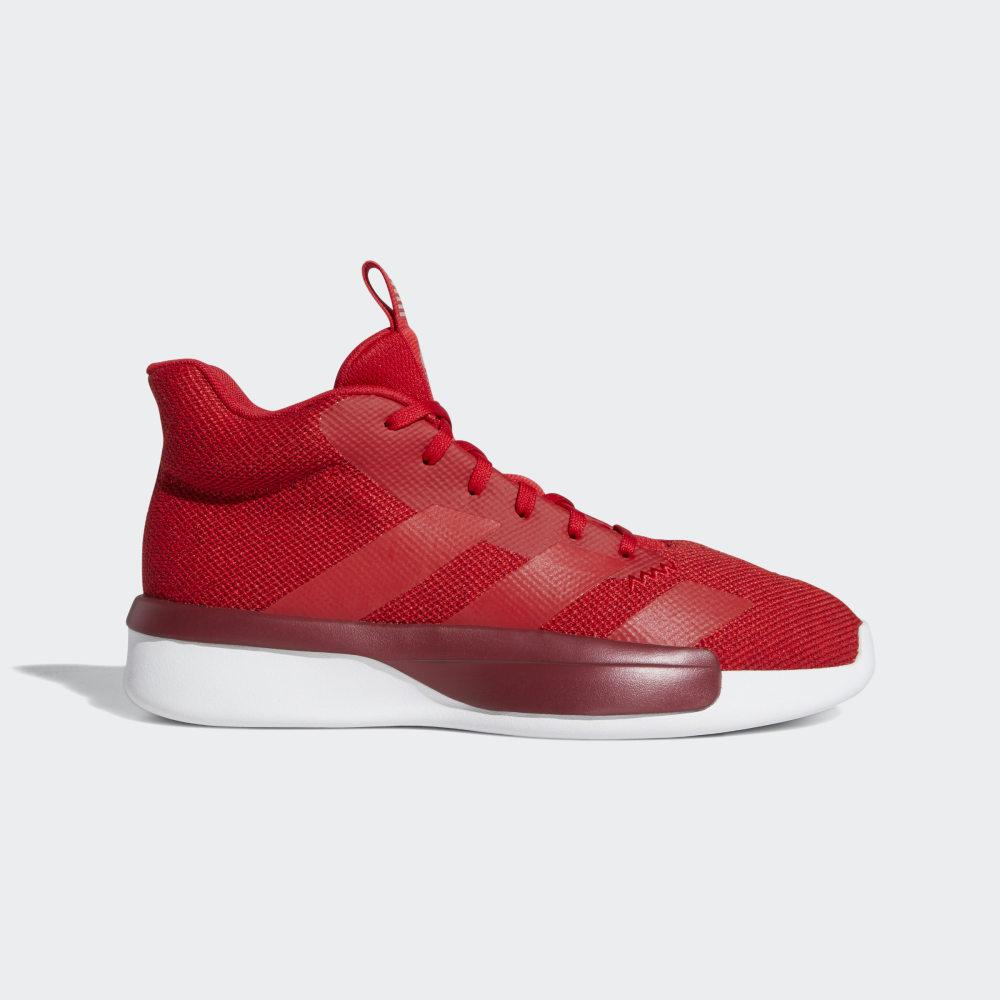 Adidas Men's Pro Next 2019 Basketball Shoes Deep Red/Burgundy/White Ireland EH1967